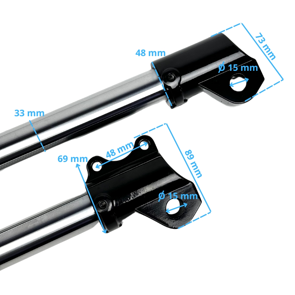 JUEGO HORQUILLA INVERTIDA 48/48/770mm PIT BIKE RFZ